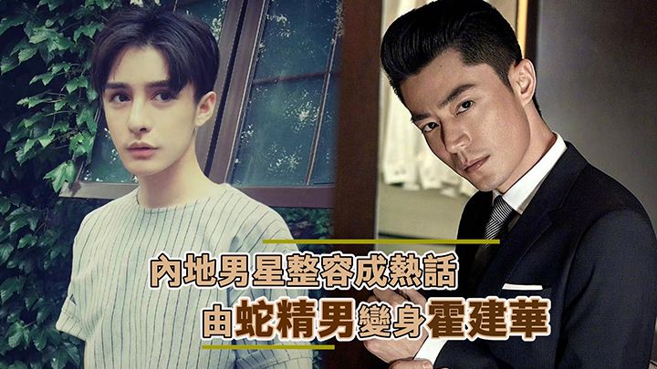 內地男星整容由蛇精男變霍建華 Viu1 娛樂新聞22
